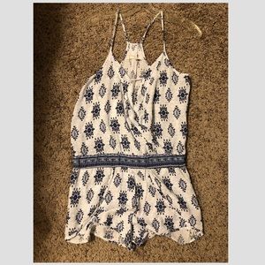 Boutique romper with spaghetti straps